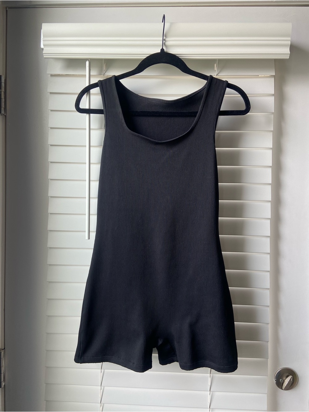 wild fable Black Ribbed Tank Romper